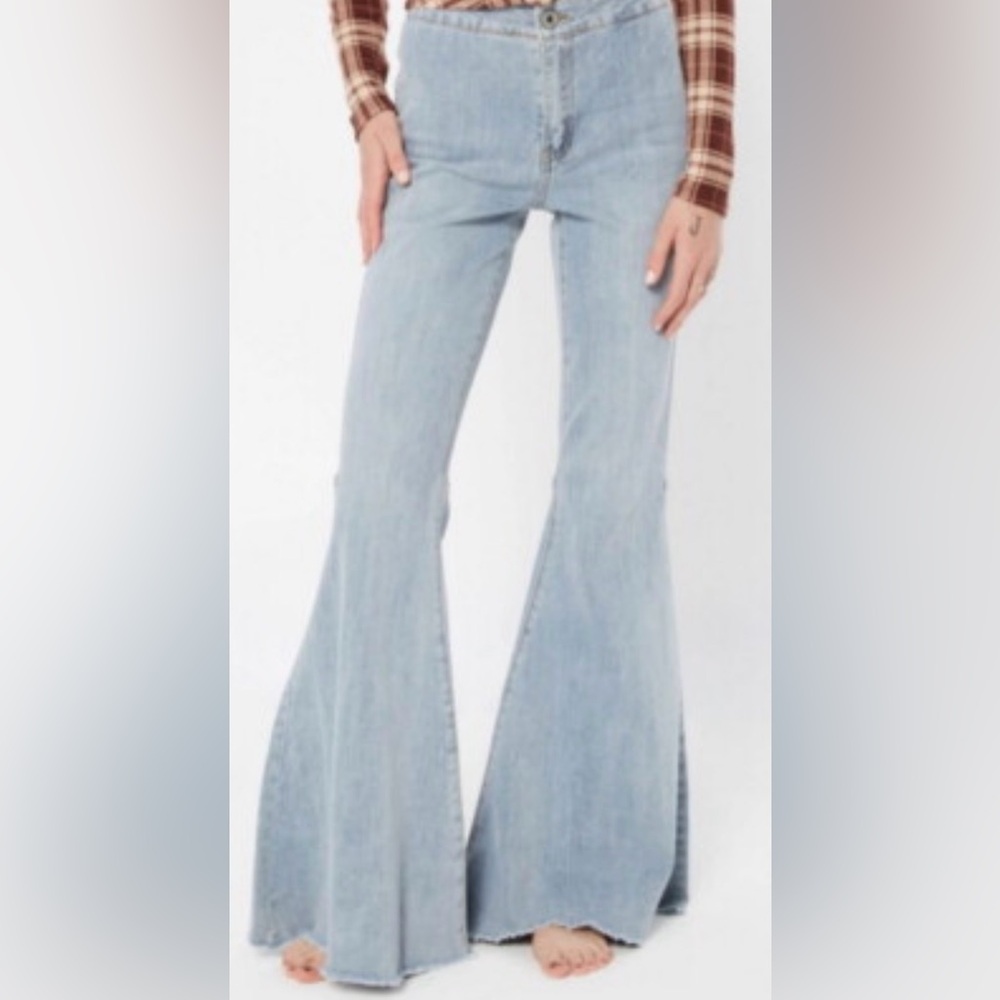 Rue21 Light Blue Wide Leg Jeans
